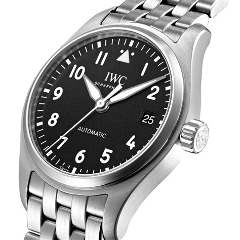 iwc iw324010|iwc pilot 36mm on wrist.